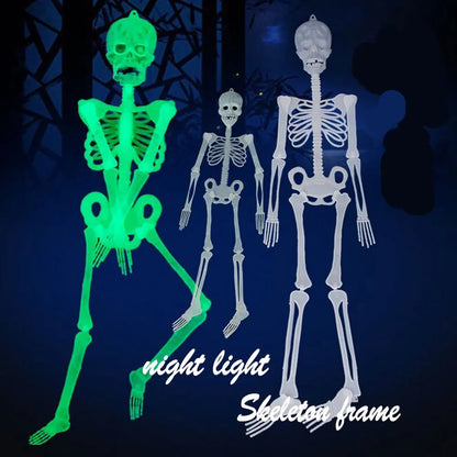 Glowing Hanging Skeleton: Spooky Prop for Halloween Decor