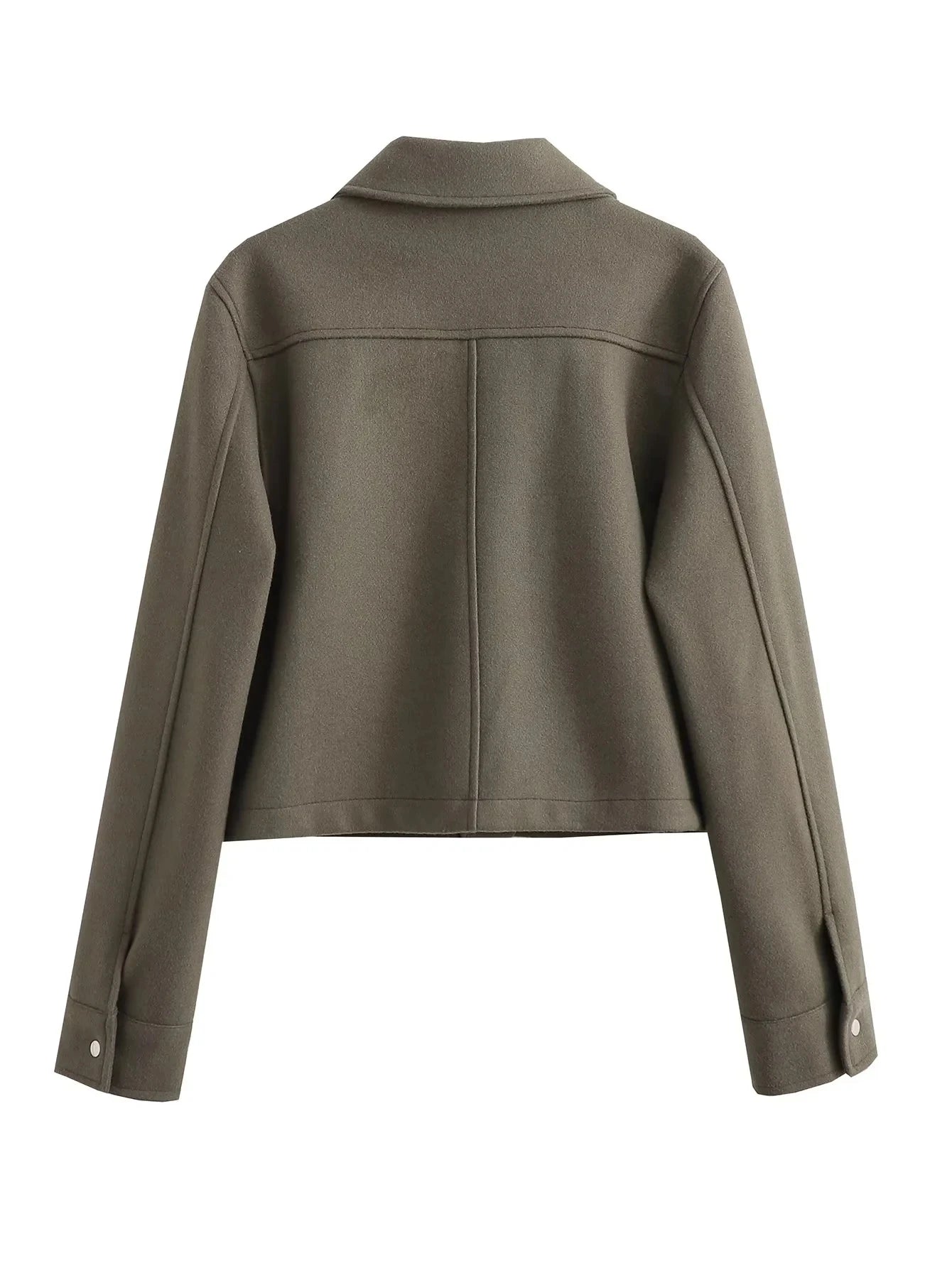 Elegant Autumn Jacket with Pockets for Women