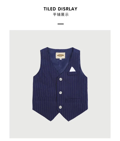 Elegant Boys’ Performance Outfit – Shirt, Vest & Pants Set