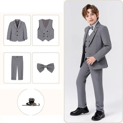 Boys’ Multi-Occasion 5-Piece Suit – Formal Event & Performance Wear