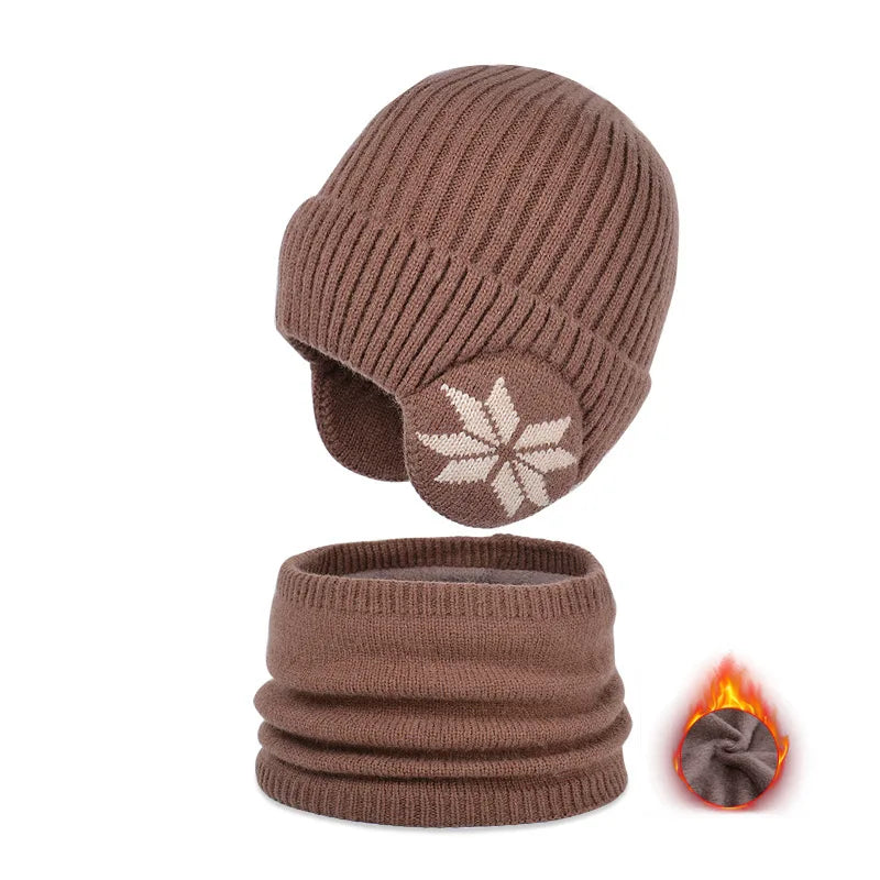 Fleece Lined Winter Hat & Scarf for Children