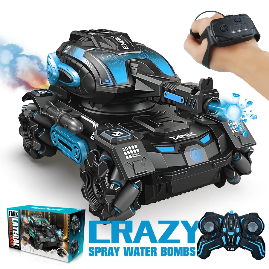 RC Spray Car with Water Polo Tank – 2.4G Four-Wheel Stunt Vehicle for Boys!