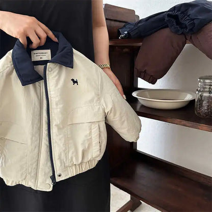 Winter Jacket for Boys & Girls – Warm Cartoon Style