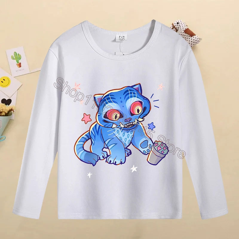 Kpop Demon Hunters Kids T-Shirt – Kawaii Cartoon Long Sleeve Top
