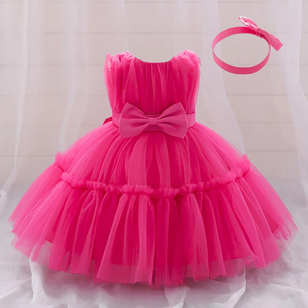Baby Girl 1st Birthday Dress – Tulle Princess Gown