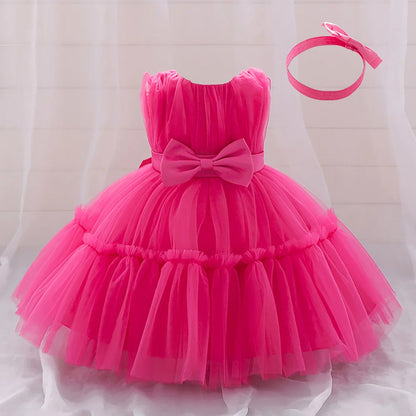 Baby Girl 1st Birthday Dress – Tulle Princess Gown