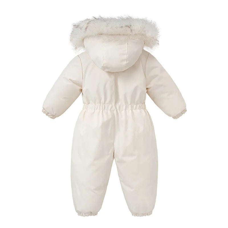 Baby Winter Overalls – Hooded Ski Suit for Cold Weather