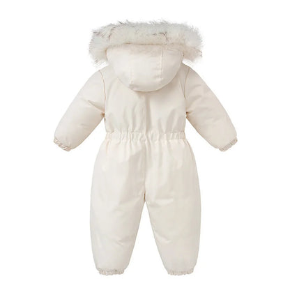 Baby Winter Overalls – Hooded Ski Suit for Cold Weather