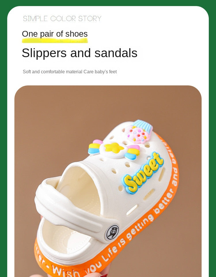 Cartoon Kids' Sandals & Slippers – Comfy, Non-Slip Fun