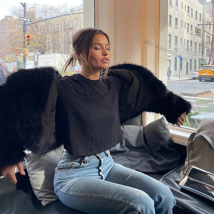 Shawl Collar Faux Fur Jacket – Bold Winter Look