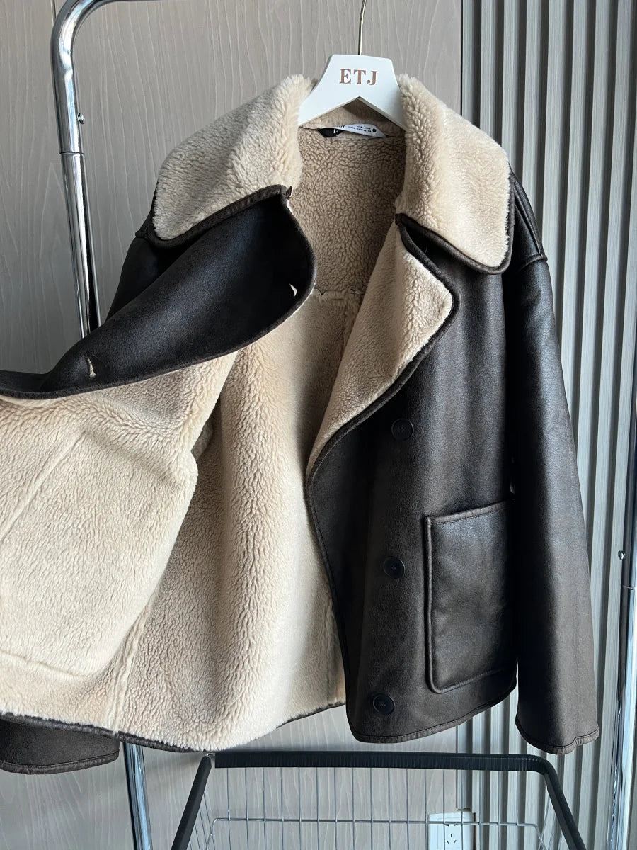 Bold & Warm: Double-Sided Fall Coat