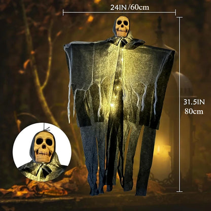Skeleton Ghost Decoration – Halloween Glowing Hanging Prop (1 Piece)