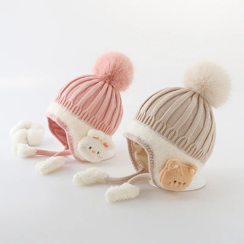Winter Baby Cap – Velvet Lined & Cozy