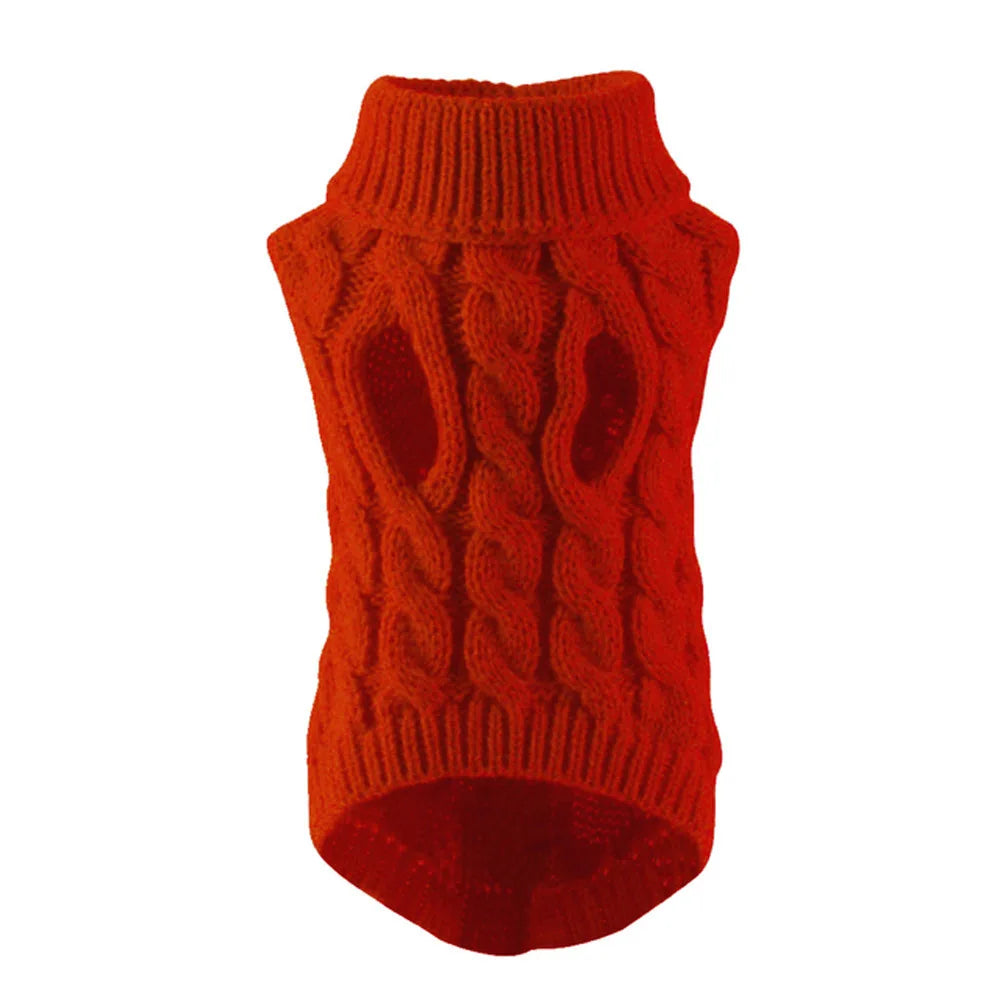 Cozy Pet Sweater – Warm Knitted Clothes for Dogs & Small Pets