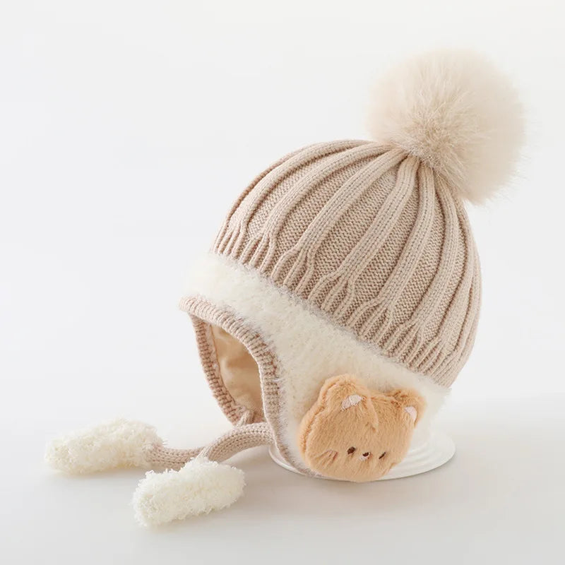 Winter Baby Cap – Velvet Lined & Cozy