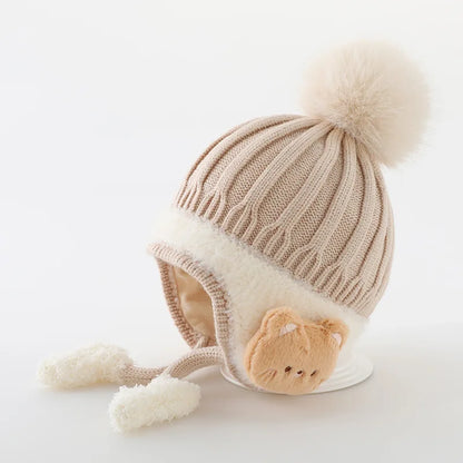 Winter Baby Cap – Velvet Lined & Cozy