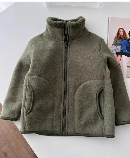 Thick Zipper Sweater for Boys & Girls – Cozy Style