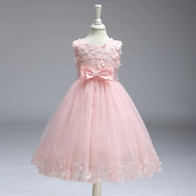 Girls' Wedding & Party Dress – Elegant Tulle Gown