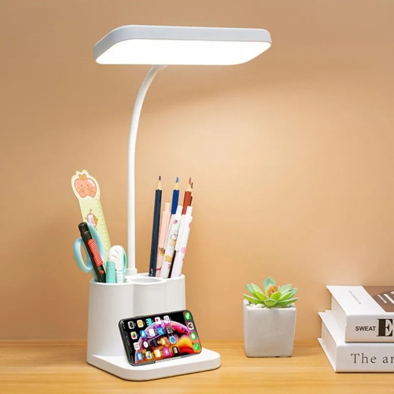 USB LED Desk Lamp: Eye-Caring Night Light for Students & Bedrooms