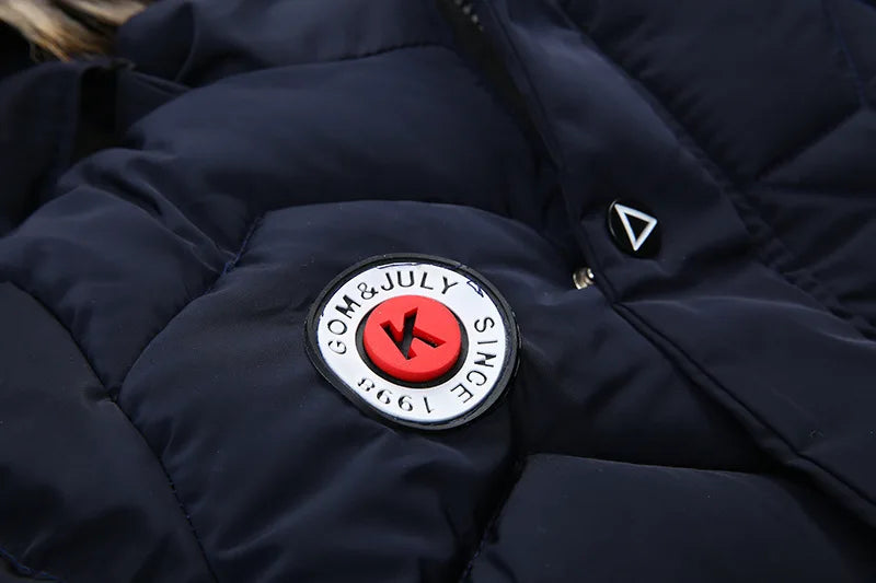 Boys' Winter Coat with Fur Hood – Warm, Plush-Lined Jacket (2–8 Years)