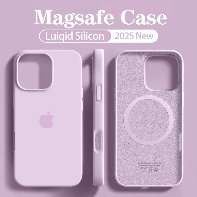 Original MagSafe Magnetic Liquid Silicone Soft Case for Apple - Premium Protection & Seamless Charging