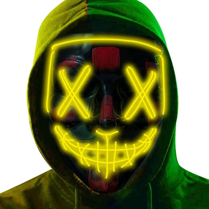 Halloween LED Mask – Poptrend Light-Up Scary Costume Accessory