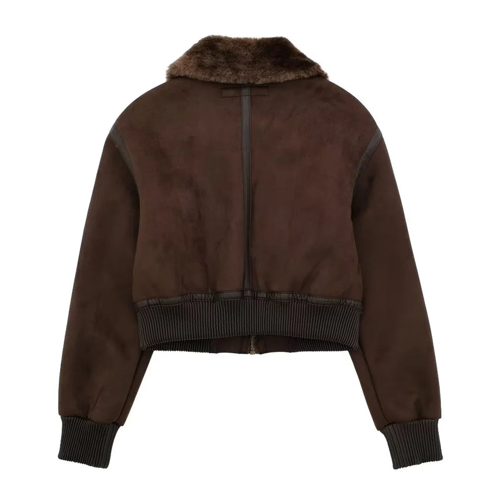 Trendy Loose Fit Jacket with Contrast Strap – 2025