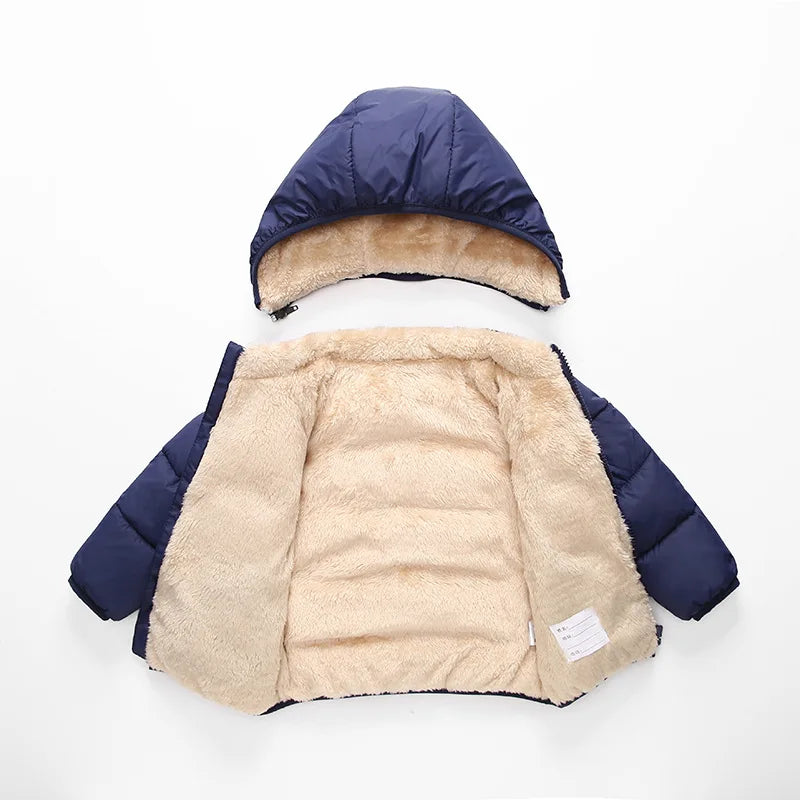 Plush Warm Outerwear – Boys & Girls Winter Jacket