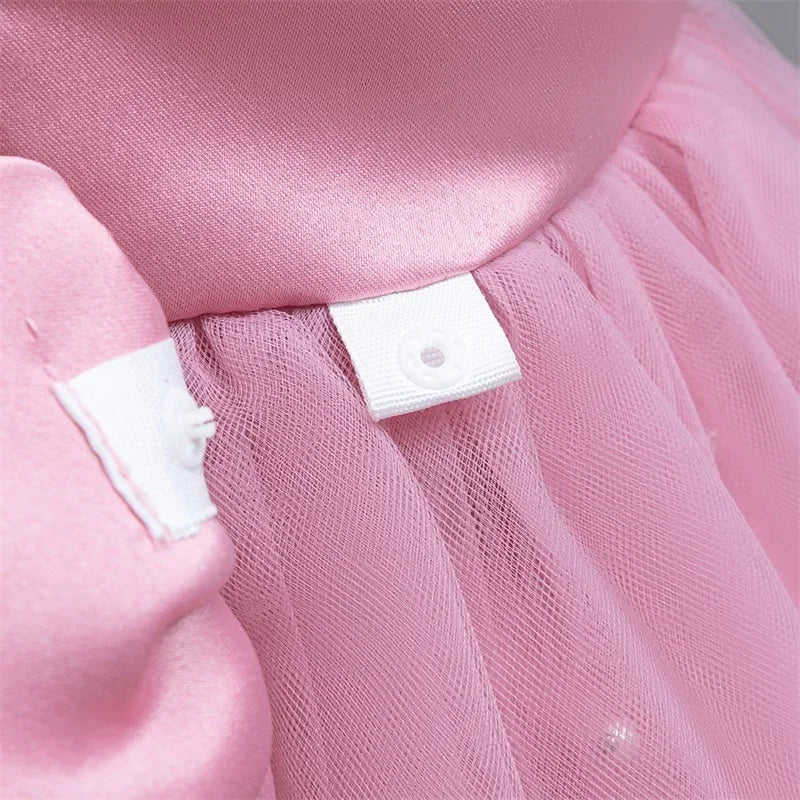 Elegant Kids Dress with Big Bow – Special Occasions