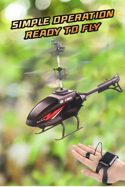 Wrist Induction Drone – Mini RC Helicopter for Kids with Impact Protection