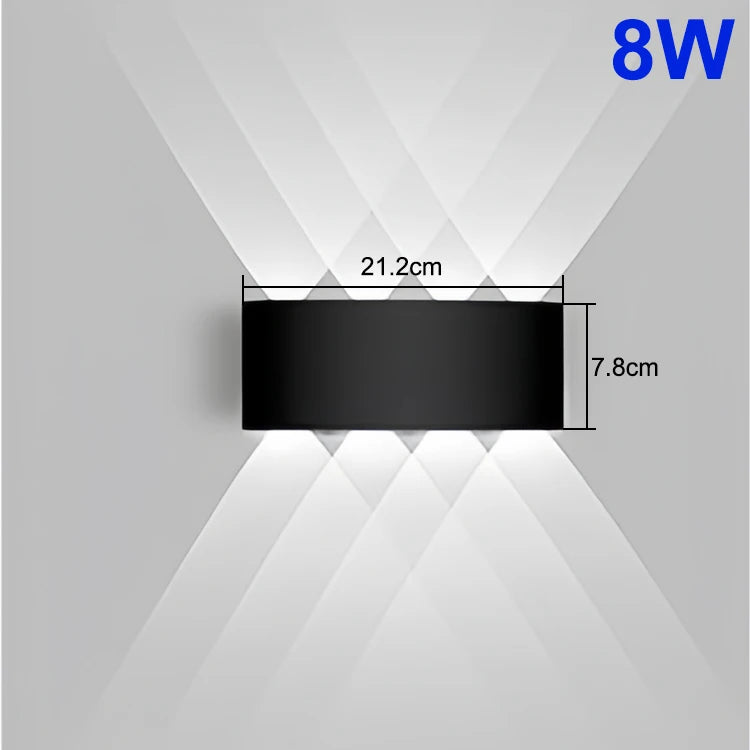 Up & Down LED Wall Lamp: Waterproof Lighting for Indoor & Outdoor Spaces