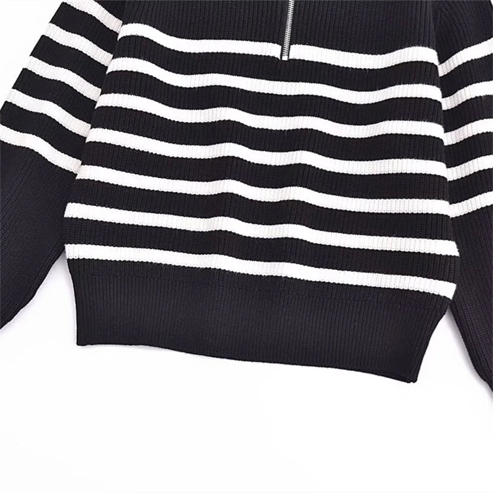 Warm Half-Zip Sweater Jacket for Fall/Winter