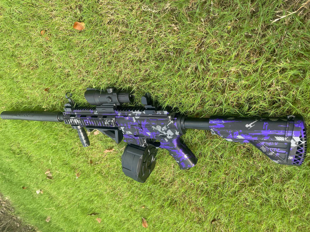 Ultra Shoppings M416 Gel Blaster Gun for men and teens, full auto, 16m shooting range, ideal for outdoor battlefield play