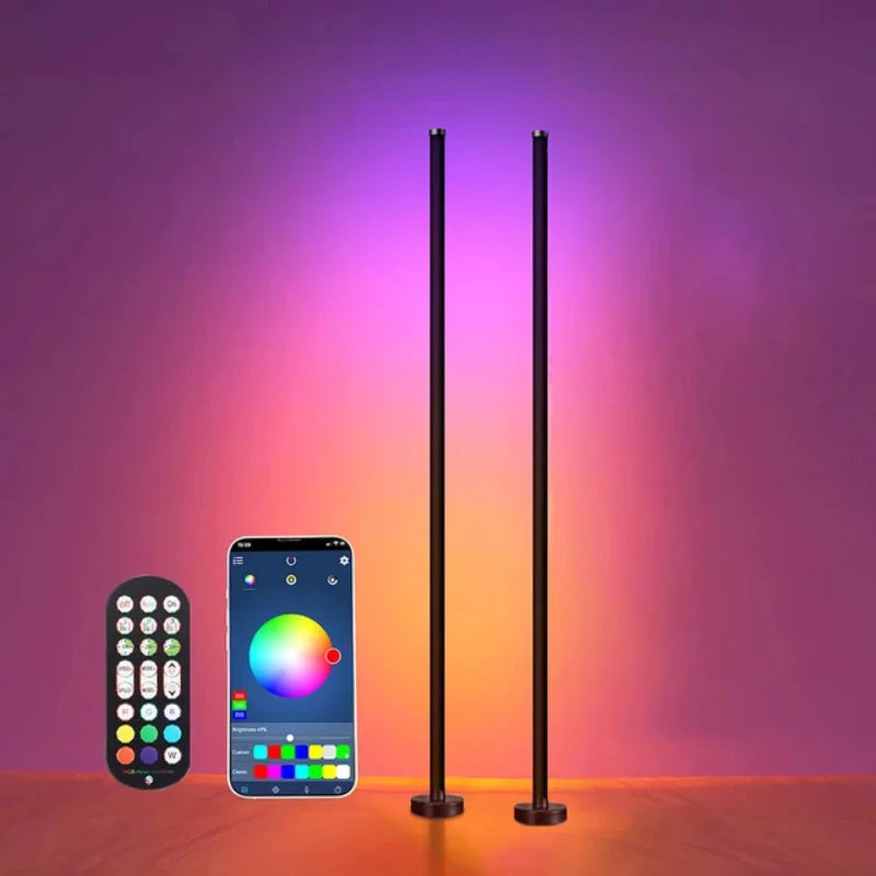 Smart LED Floor Lamp: Music Sync, Remote Control, Mood Lighting