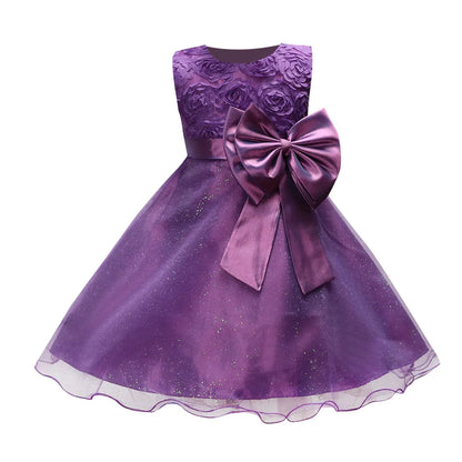 Princess Tutu Dress – Flower Sequins for Girls