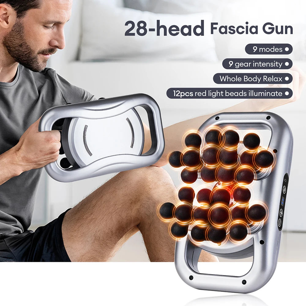 30-Level Pro Massage Gun: High-Frequency Full Body Fascia Tool - Ultra Shoppings