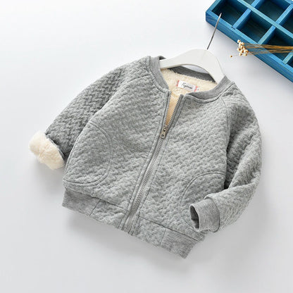 Baby Girls & Boys Winter Coat – Casual Fleece Outerwear