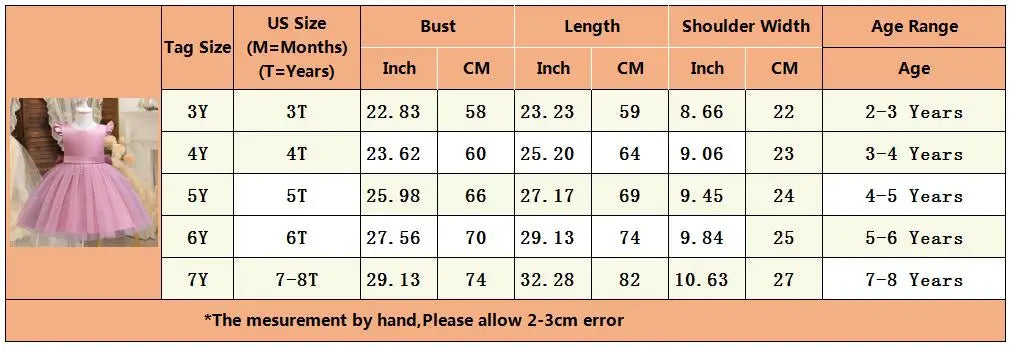 Kids Flower Girl Dress – Elegant Bow Tulle Party Wear