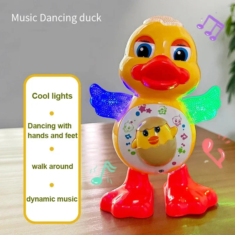 Electric Dancing Duck – Cute Musical & Light-Up Educational Toy for Kids