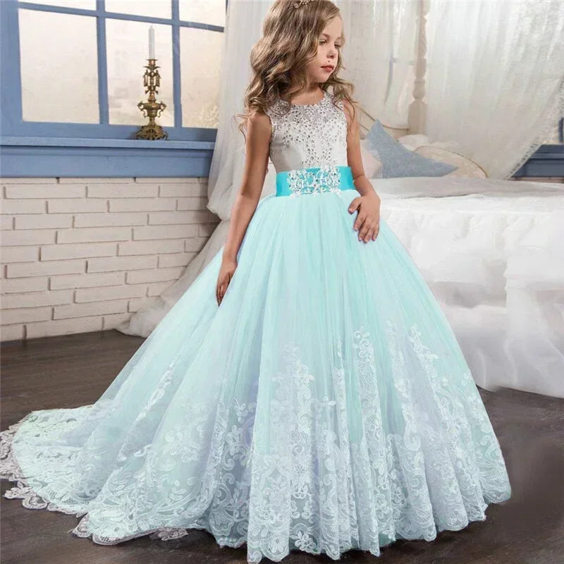Princess Party Dress – Lace Formal Dress for Girls