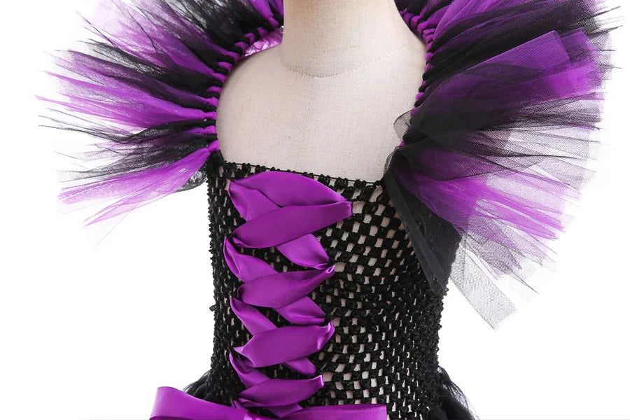 Luxury Halloween Costume – Girls Evil Role Dress