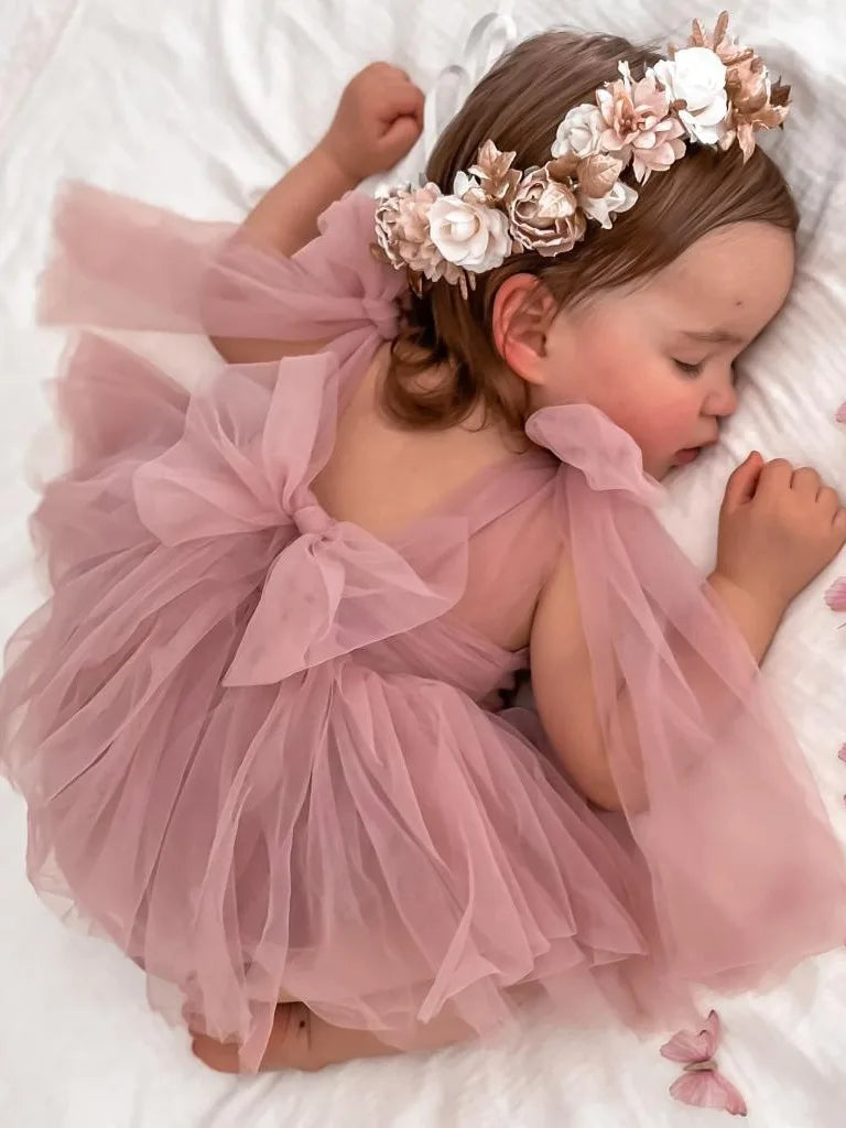 Baby Girl Summer Party Romper Set