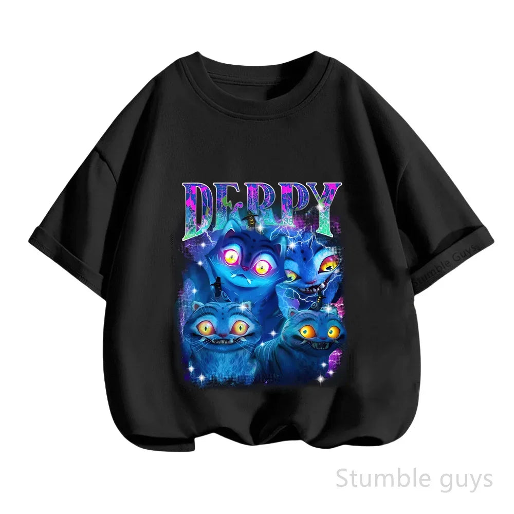 Kpop Demon Hunters Anime T-Shirt – Cool Short Sleeve for Children
