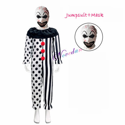 Scary Terrifier Costume – Kids’ Joker & Clown Cosplay Halloween Suit