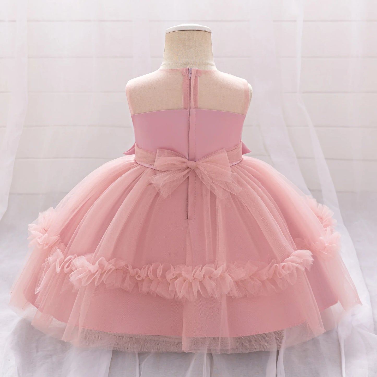 1st Birthday Fluffy Princess Dress for Girls