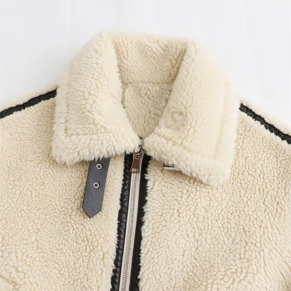Fur-Integrated Moto Coat – Fall/Winter 2025 Fashion
