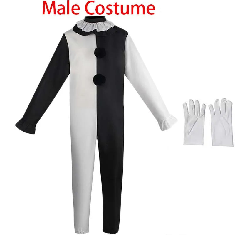 Unisex Terrifier Cosplay Costume – Killer Clown Jumpsuit for Halloween
