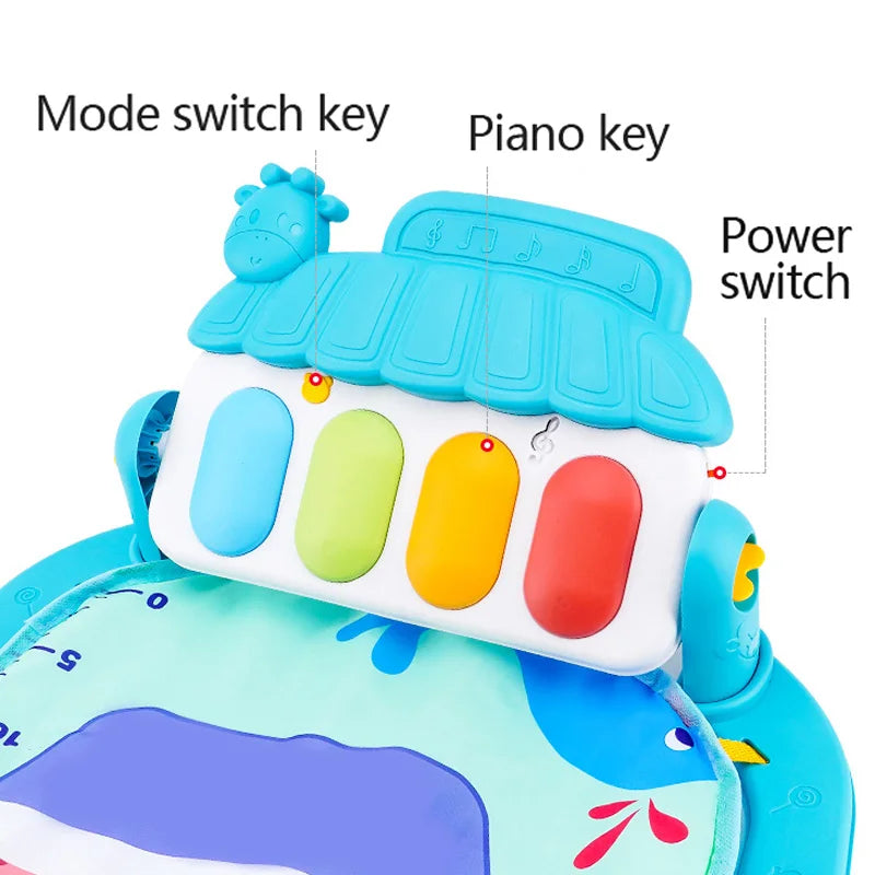 Baby Music Play Gym – Piano Activity Mat for Early Development (0-36 Months)