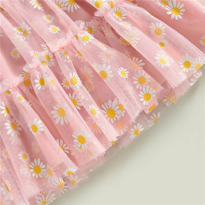 Baby Girl Long Sleeve Daisy Princess Dress
