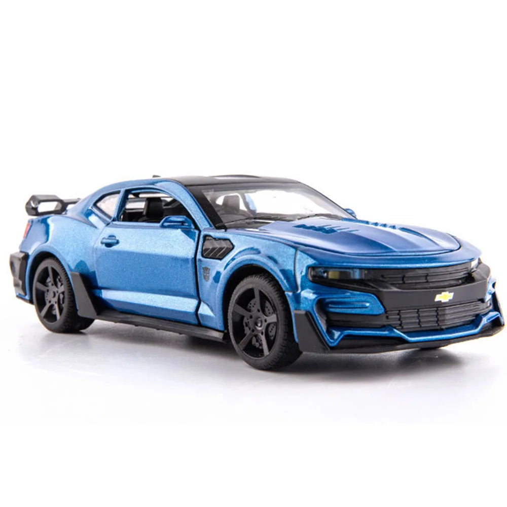 1:32 Camaro Diecast Model Car – Alloy Pull-Back Toy with Sound & Light!